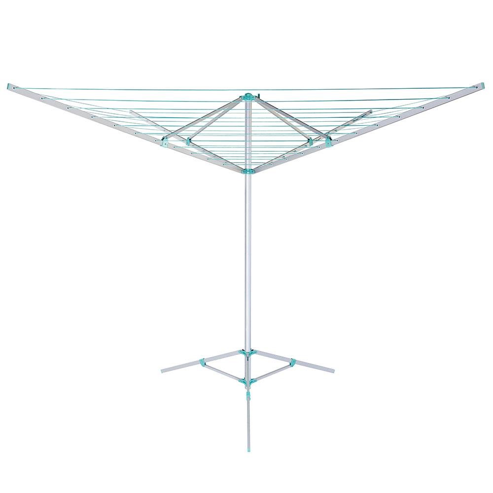 Varal Giratório Umbrella Tramontina de Alumínio com Cordas Pvc Braços e Tripé Dobráveis Secagem de 50 m 91854193