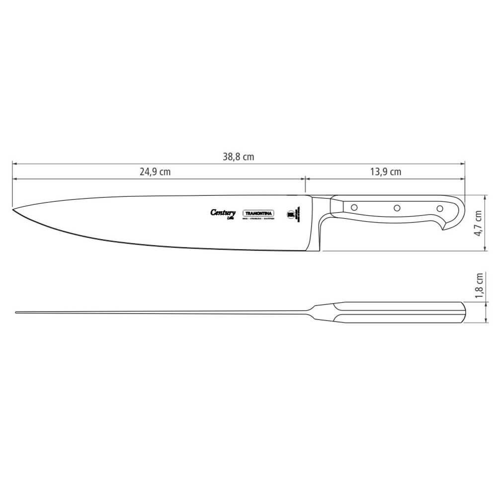 Faca Cozinha Chef Century 10'' Tramontina - 24011/110