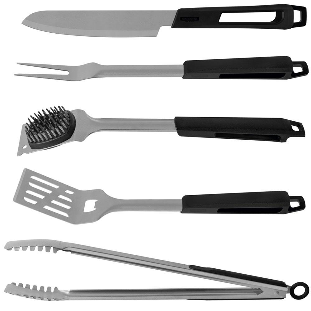 Kit De Facas Cozinha Inox Antiaderente BLACK Afiado Luxo Churrasco Kit 3  PEÇAS - SQ - Faca para Churrasco - Magazine Luiza