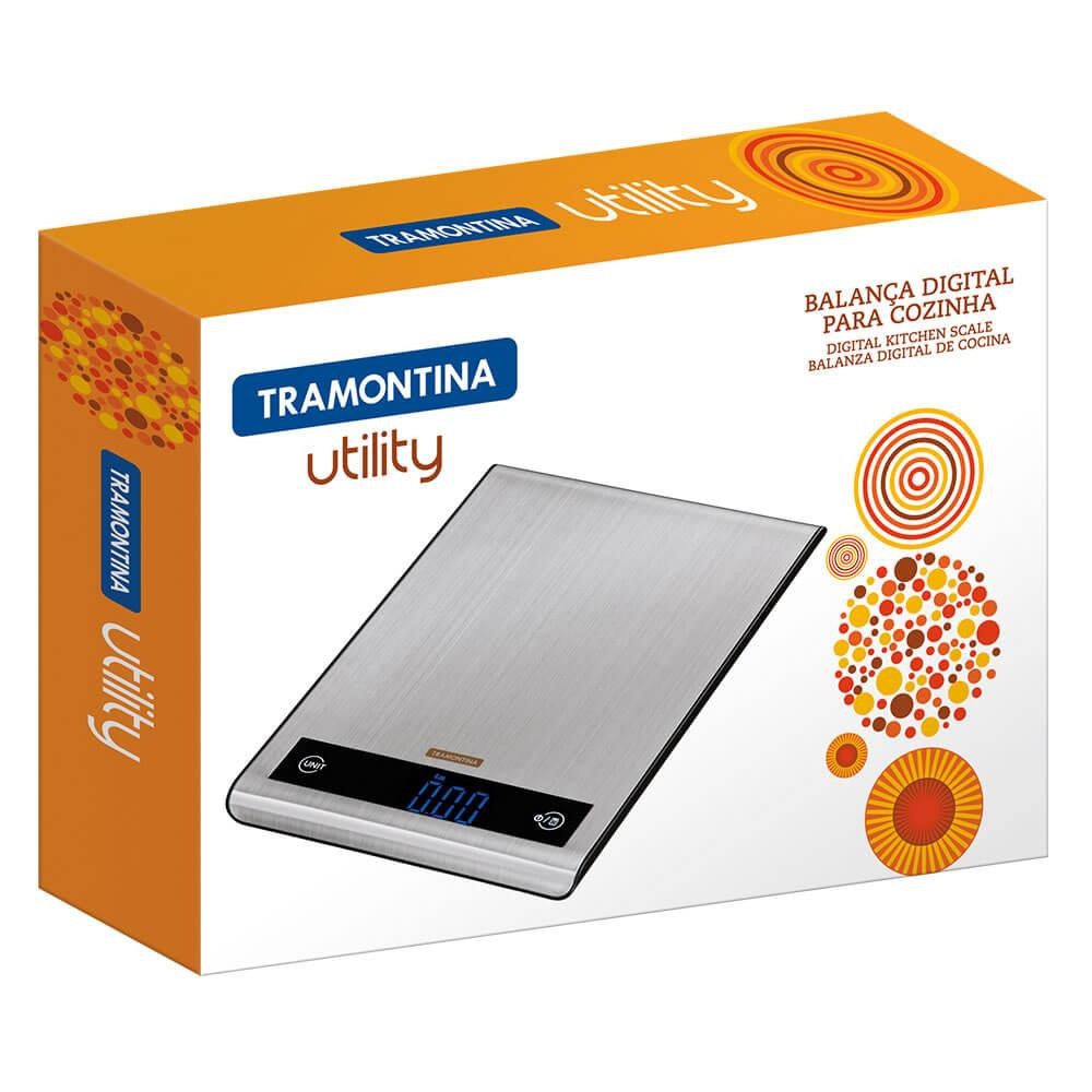 Balança Digital de Alta Precisão para Cozinha Tramontina Adatto com Base em  Aço Inox 61101050 - CASA ATIVA LTDA