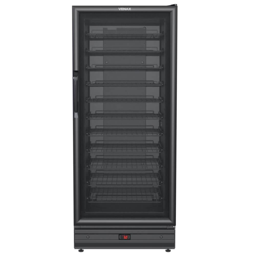 Adega Venax 285 Litros Preto Fosco Porta de Vidro Para 83 Garrafas 127V 7849