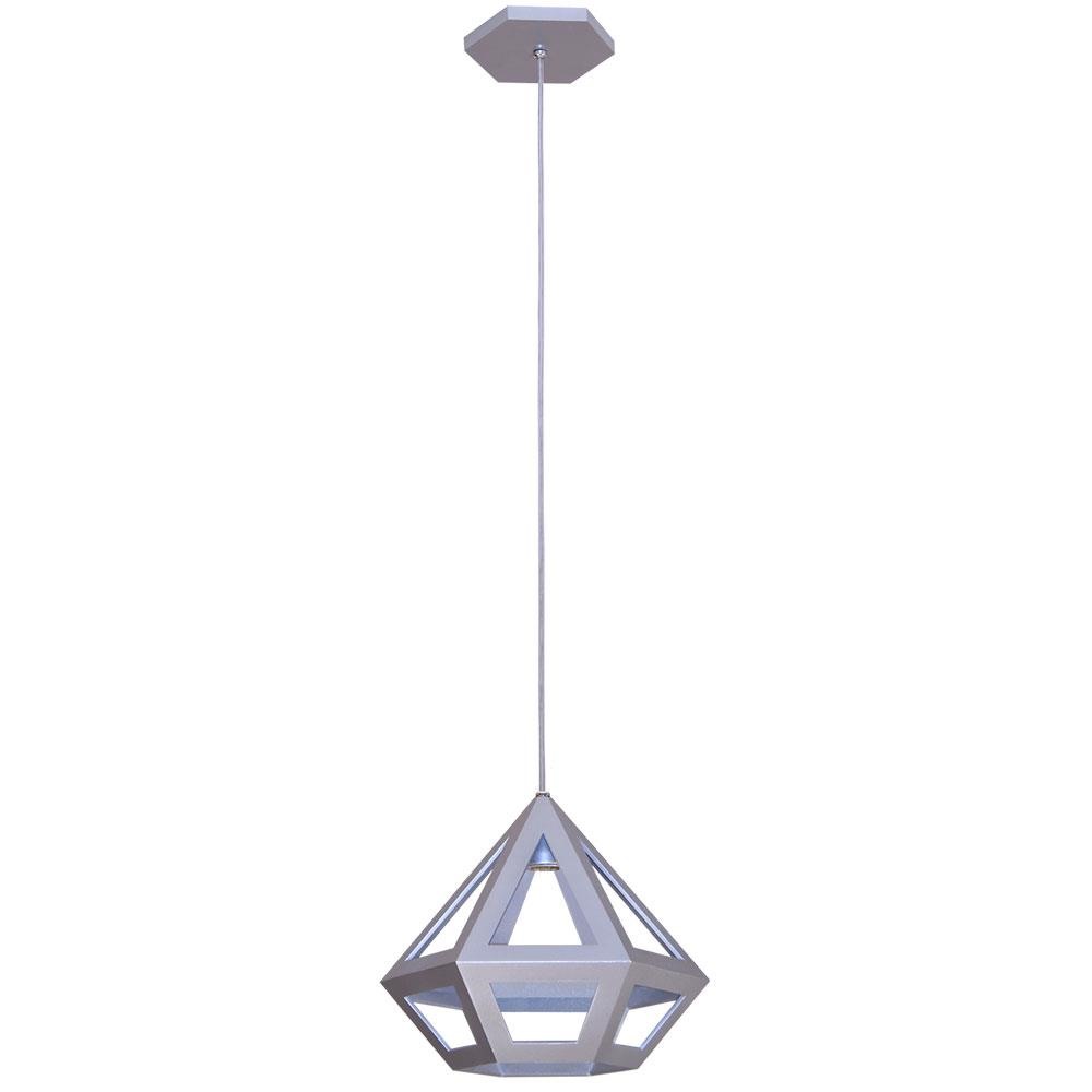 Pendente Muller Diamond Prata 1 Lâmpada 3201PR