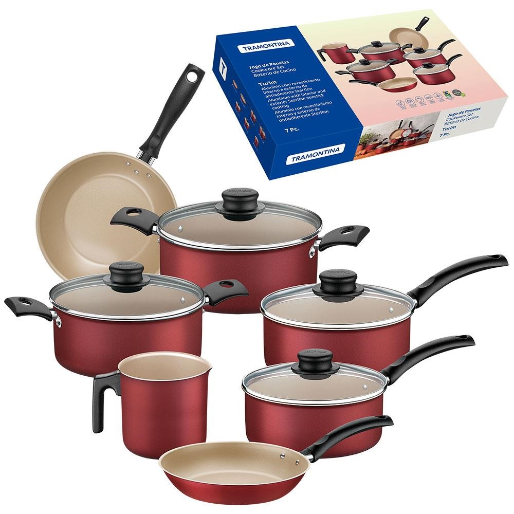 Conjunto de Panelas Tramontina 7 Peças Simple Cooking Alumínio