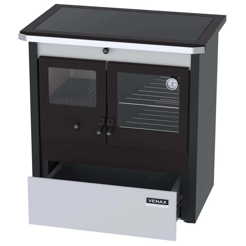 Fogão A Lenha Venax N.02 Gabinete Le Corbusier Dupla Combustão