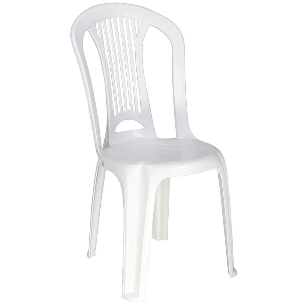 Cadeira Bistrô Tramontina Atlântida Em Polipropileno Branco 52x44 Cm 92013010