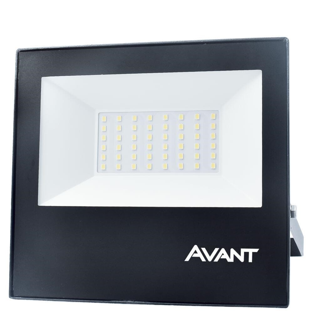 Refletor LED Azul 50W Avant em Alumínio SLIM-50 Bivolt de Sobrepor - CÓD 259035277