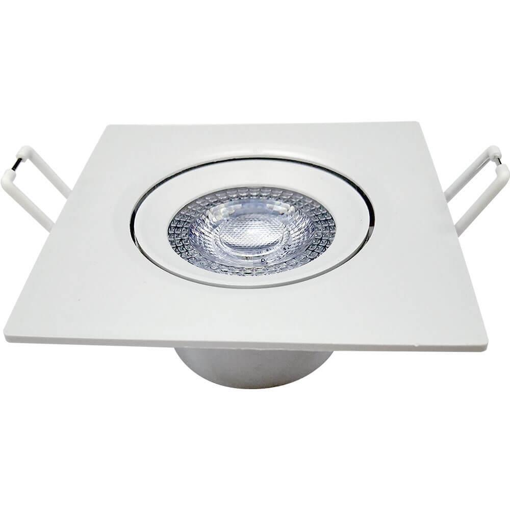 Spot Authentic LED Quadrado de Embutir Avant Branco 5w 6500k - Cód 865021371