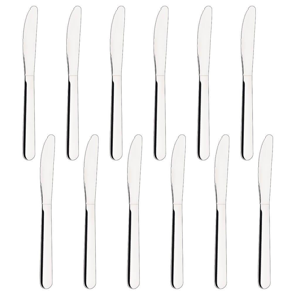 Faca para Sobremesa Tramontina Malibu em Aço Inox 3" 12 Peças 23734003