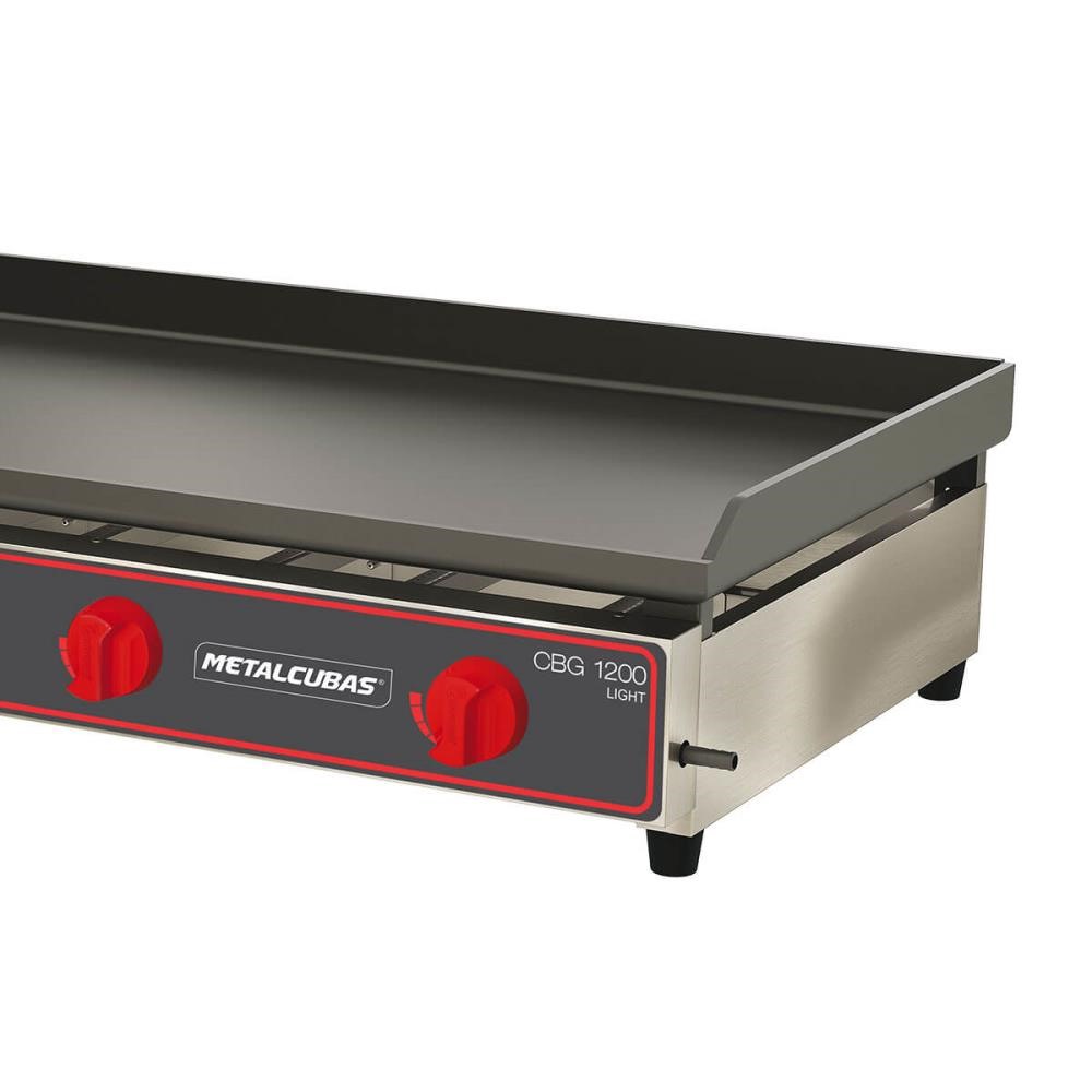 Chapa Bifeteira A Gás Light Metalcubas CBG1200L Área 120x52,5cm