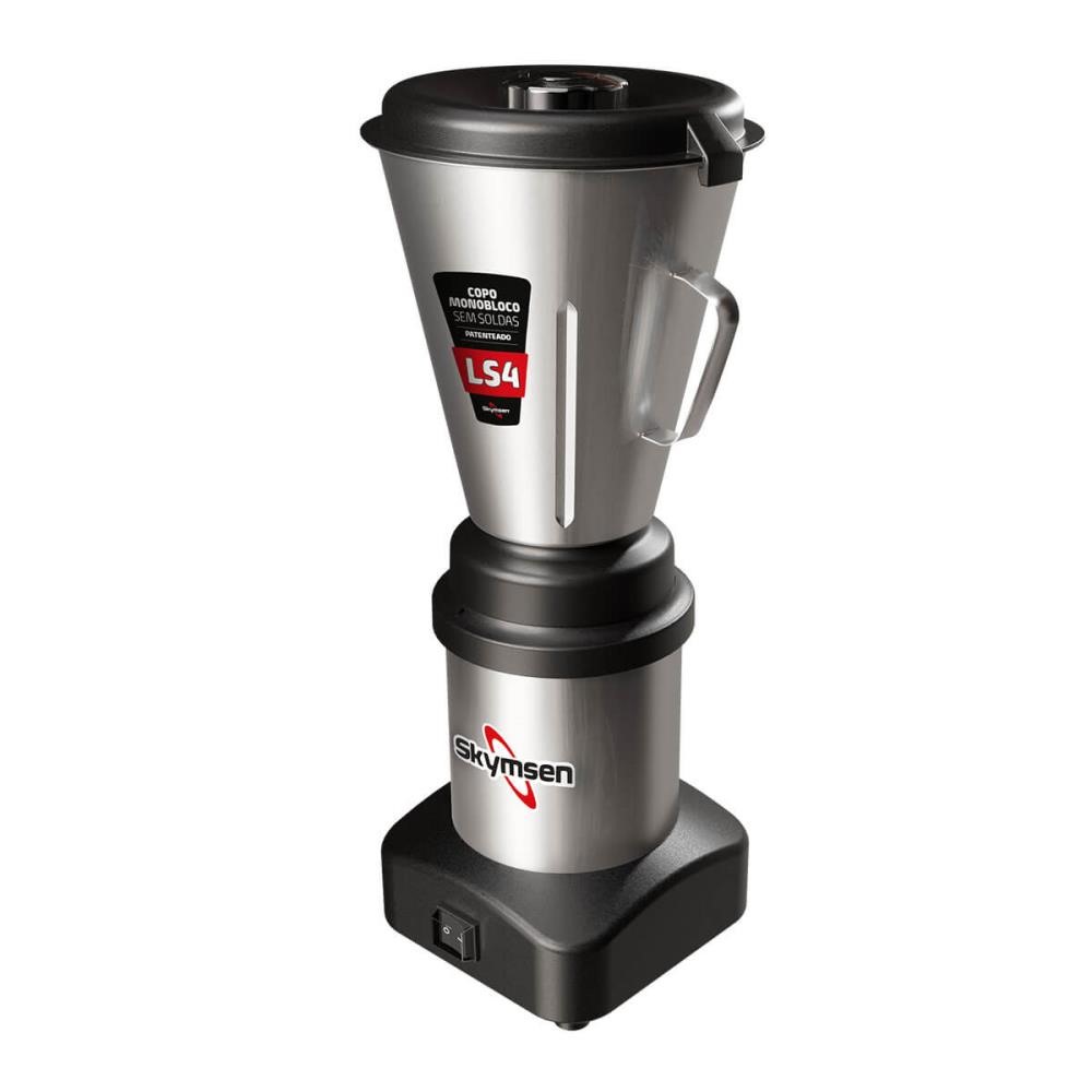 Liquidificador Comercial Skymsen LS4 Inox Copo Monobloco Em Inox 0,5 HP-CV 4 Litros 127/220V 479802