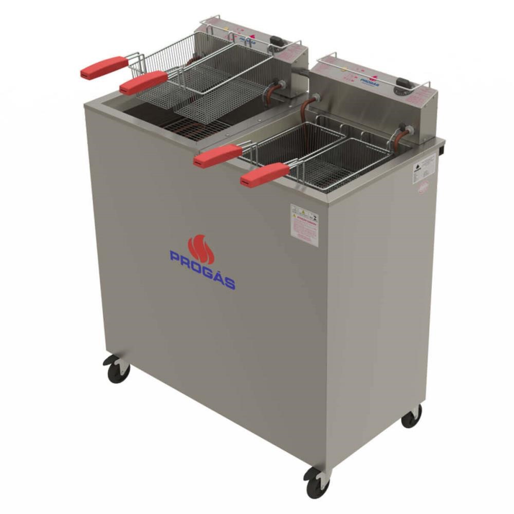 Fritador Água E Óleo Progás PR-200 E Style Fritador Fry Fritter 220V 36L Inox 4 Cestos P39421