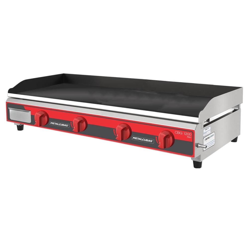 Chapa Bifeteira Profissional Metalcubas A Gás CBG1200 PRO 120cm 9,5mm 12030G(10355)