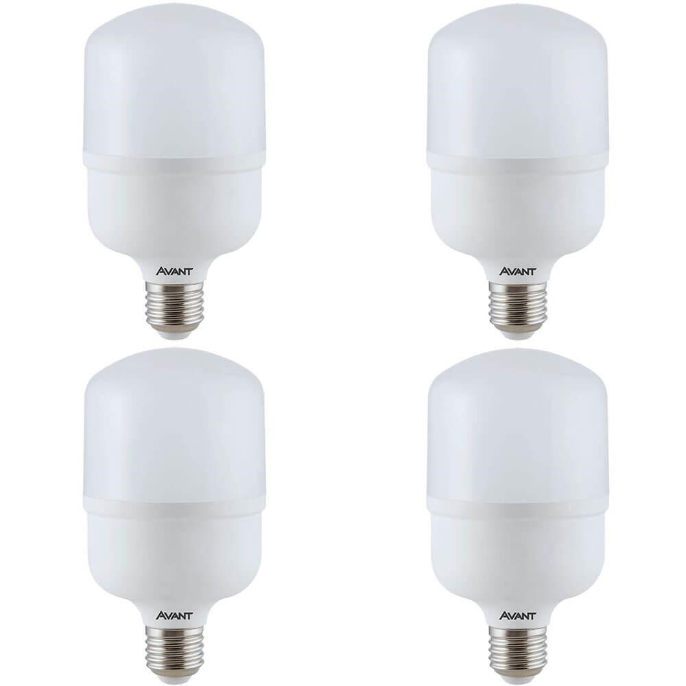 Kit 4 Lâmpadas LED Bulbo Avant HP 20W Bivolt Base E27 BR6500K - 273111377