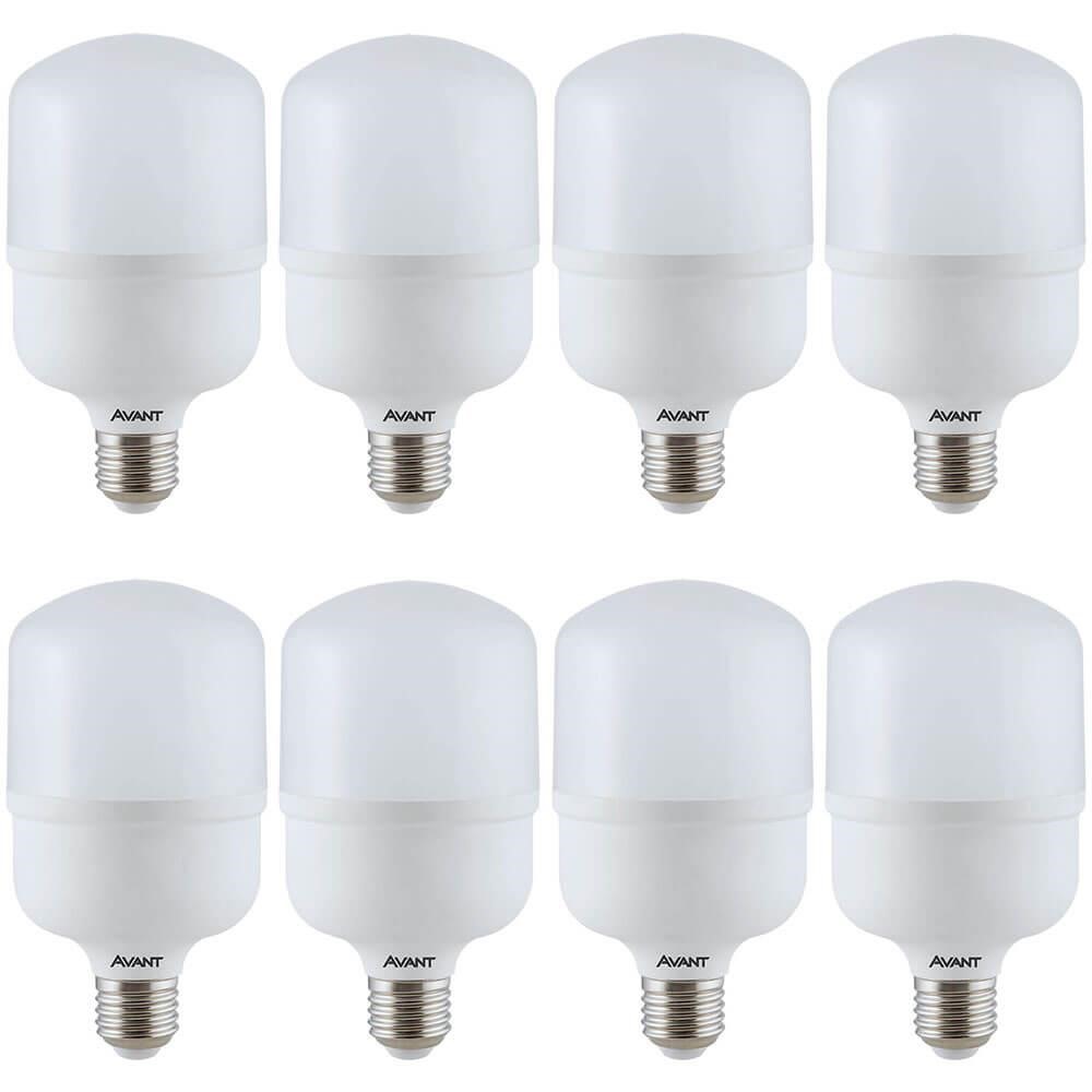Kit 8 Lâmpadas LED Bulbo Avant HP 40W Bivolt Base E27 BR6500K - 273131375