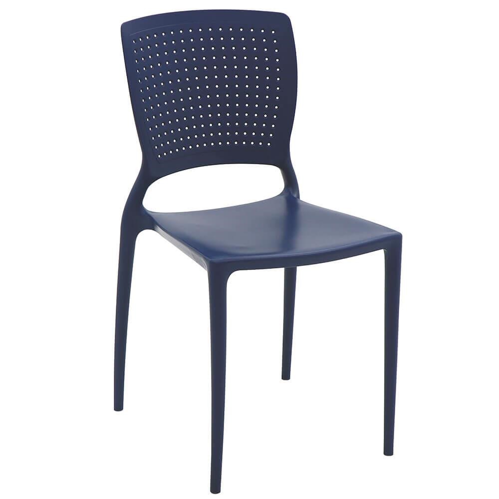 Cadeira Tramontina Safira em Polipropileno e Fibra de Vidro Azul Yale 92048170 