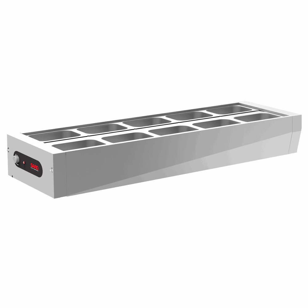 BFM1011 Buffet térmico de Mesa aquecido Inox 10 cubas com tampa 127V