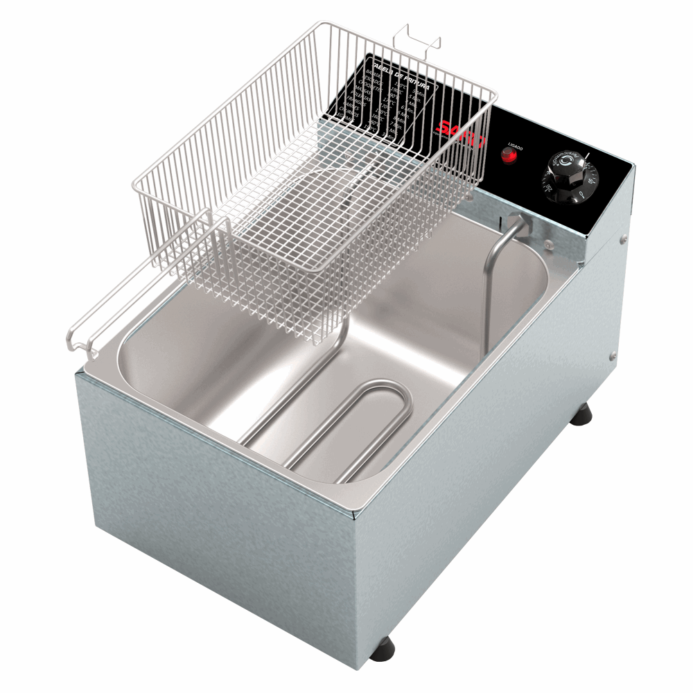 FR22 Fritadeira eletrica 3000W 1 cuba 5,0 litros 220V 50-60 Hz