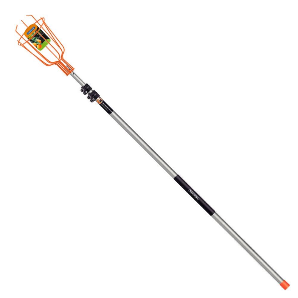 Kit Colhedor De Frutas Tramontina Pequeno 77819121 + Cabo Metálico Extensível 3 m Tramontina 