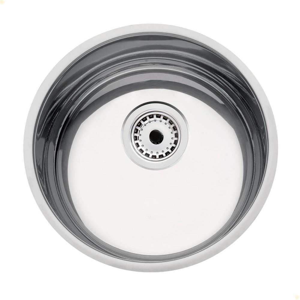 Cuba Redonda Tramontina Luna 30 BL Perfecta em Aço Inox Polido 30 cm com Válvula 94040407