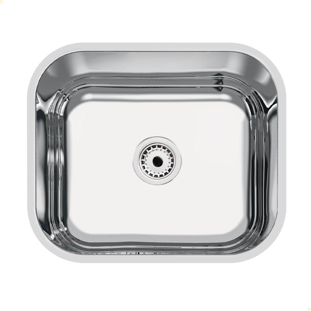 Cuba Tramontina Lavínia 40x34 cm Standard em Aço Inox Polido 40 BL com Válvula 94081507