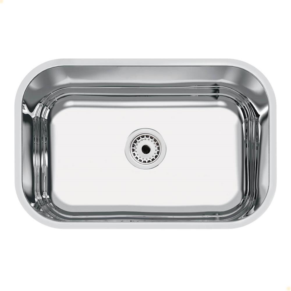 Cuba Tramontina Lavínia 47x30 cm Standard em Aço Inox Polido 47 BL com Válvula 94083507