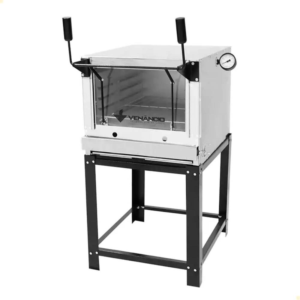 Forno Industrial Venâncio Roma Inox 60 cm com Pedra Refratária Gás GLP FIRI60