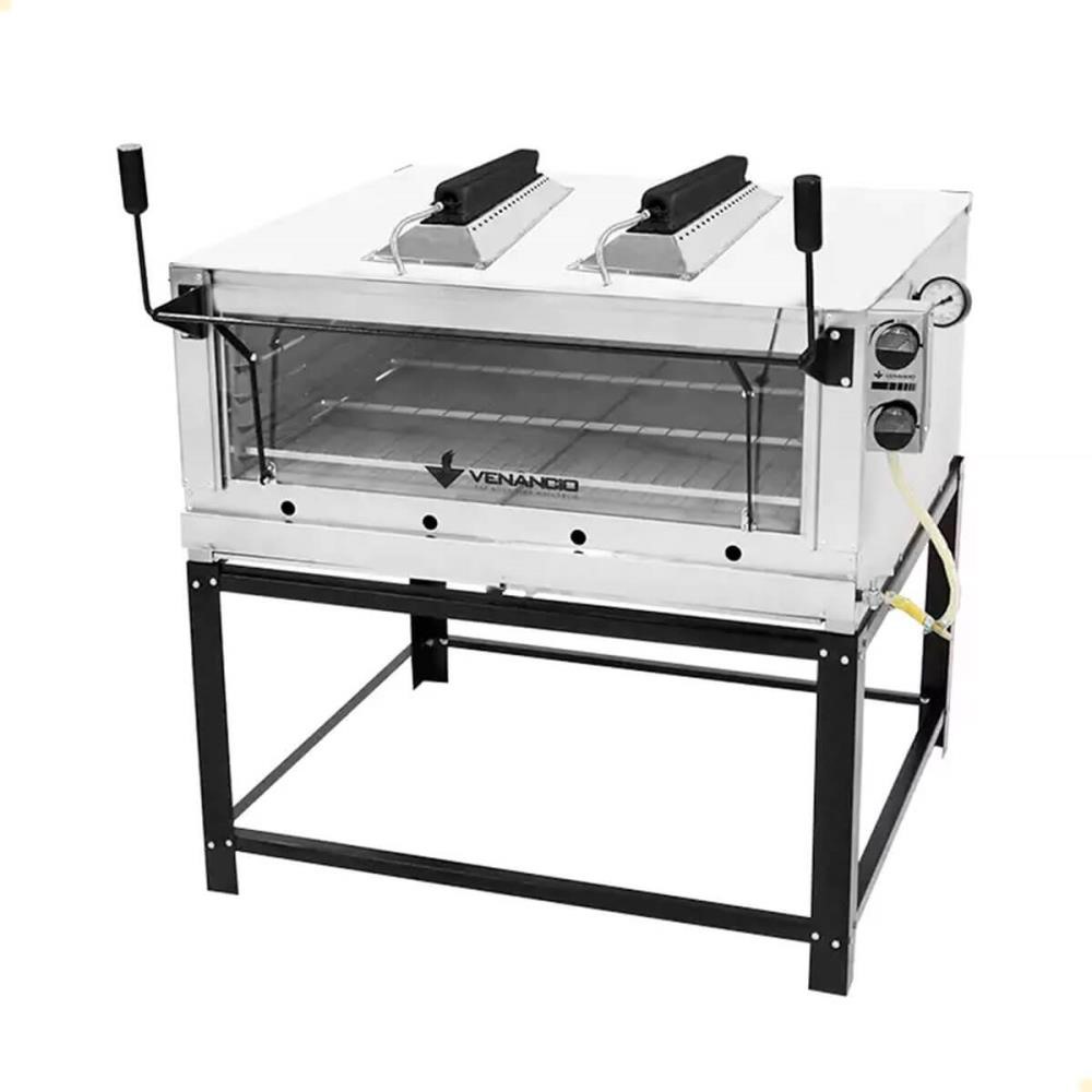 Forno Industrial Venâncio Roma Inox Gratinador com Queimador Infravermelho Gás GLP FIRIV90