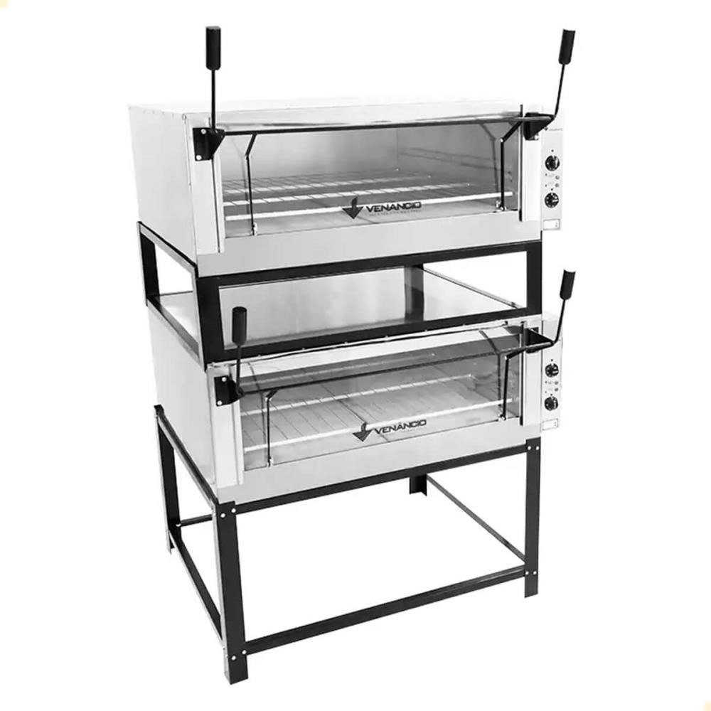Forno Venâncio Industrial Elétrico Roma Inox Duplo FERIDI90 FERIDS90 220V FERIDI90FERIDS90