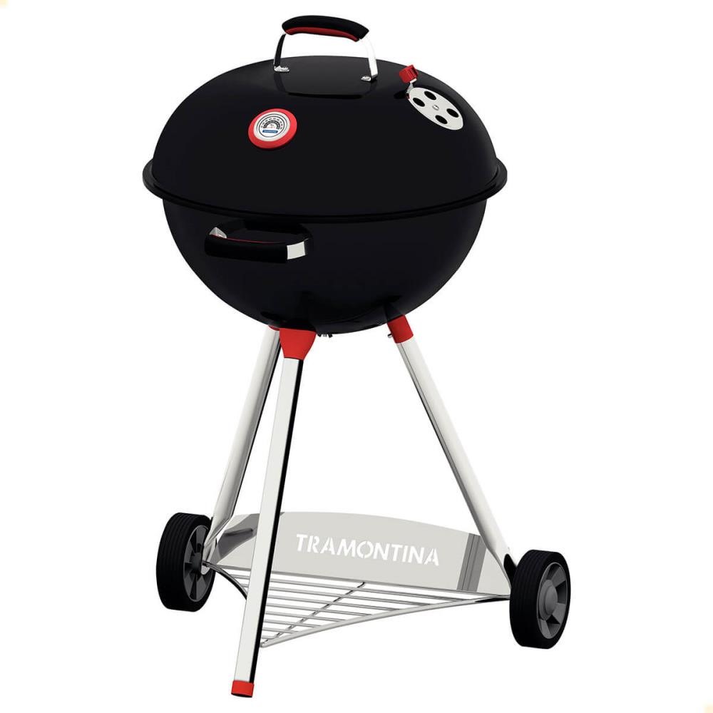 Churrasqueira a Carvão Tramontina em Aço Esmaltado com Grelha e Utensílios Inox TCP-560L 26500011