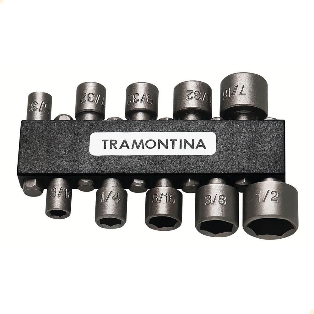 Jogo de Ponteiras Tramontina Tipo Soquete 10 Peças 43615110
