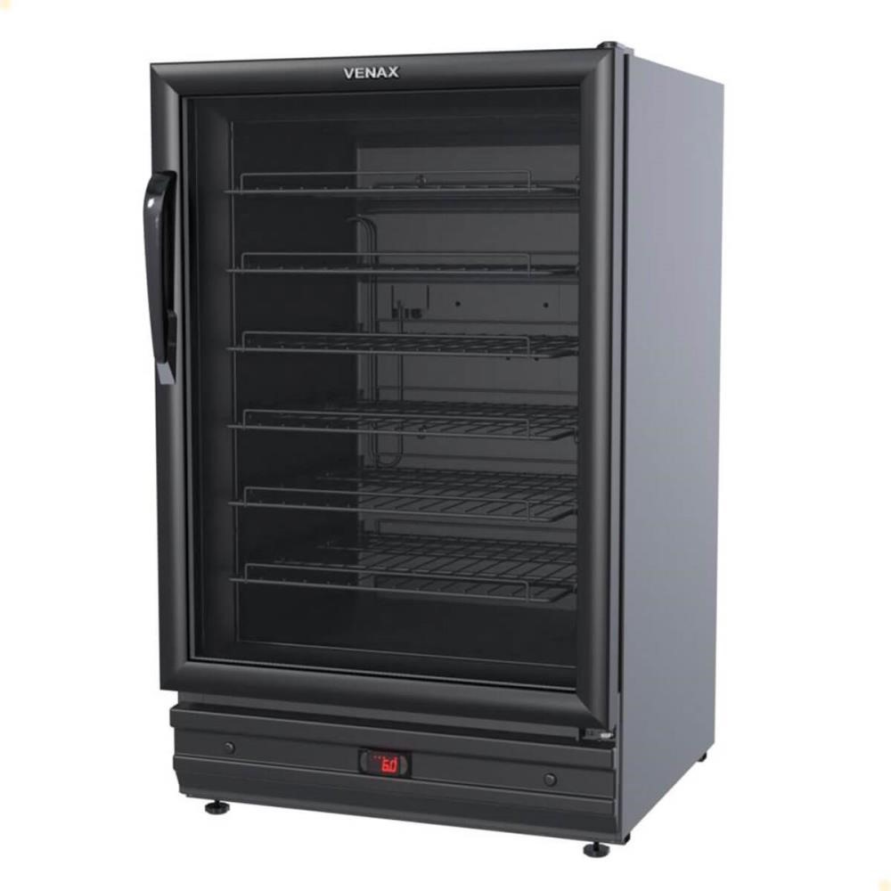 Adega Venax 175L Para 48 Garrafas Preto Fosco 127V 7845