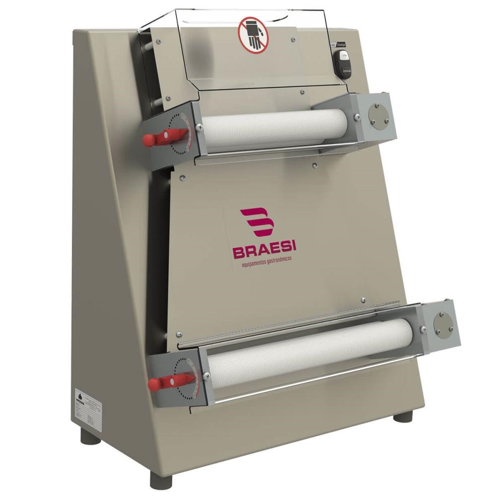 Modeladora de Pizza Braesi BMPZ-40 40cm Bivolt 60Hz Aço Inox B18101