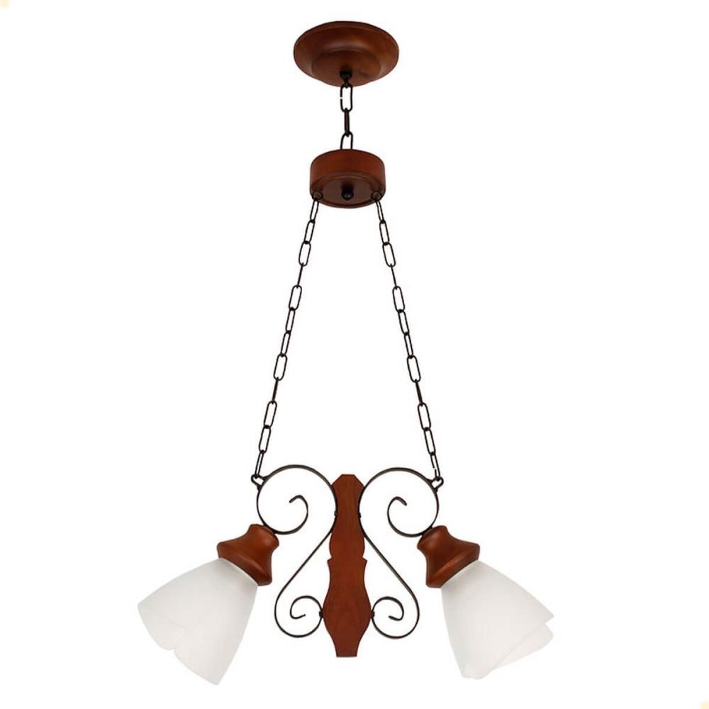 Lustre Muller Country 2 Lâmpadas Envelhecido 942E