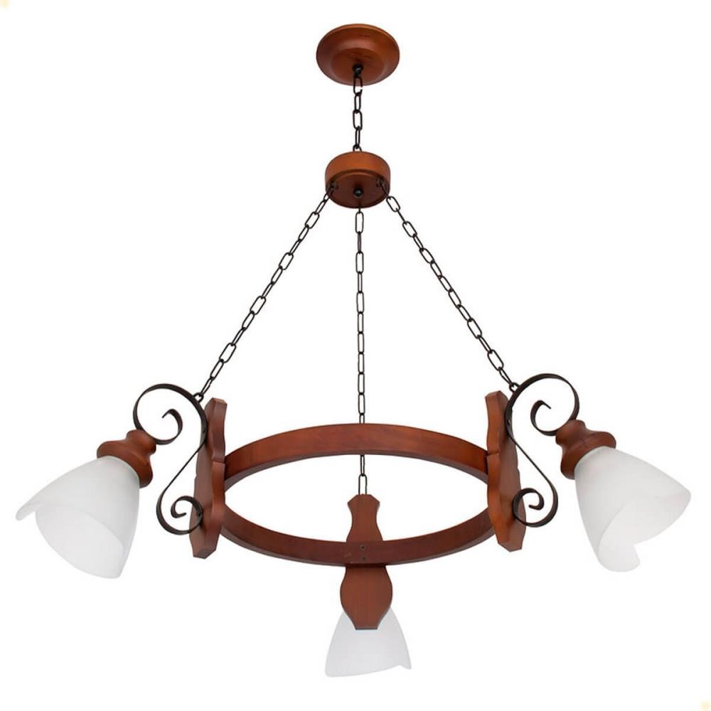 Lustre Muller Country 3 Lâmpadas Envelhecido 943E