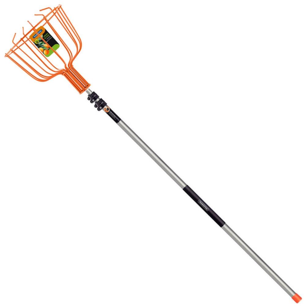 Kit Colhedor De Frutas Grande Tramontina Em Aço 77819201 + Cabo Metálico Extensível 3m