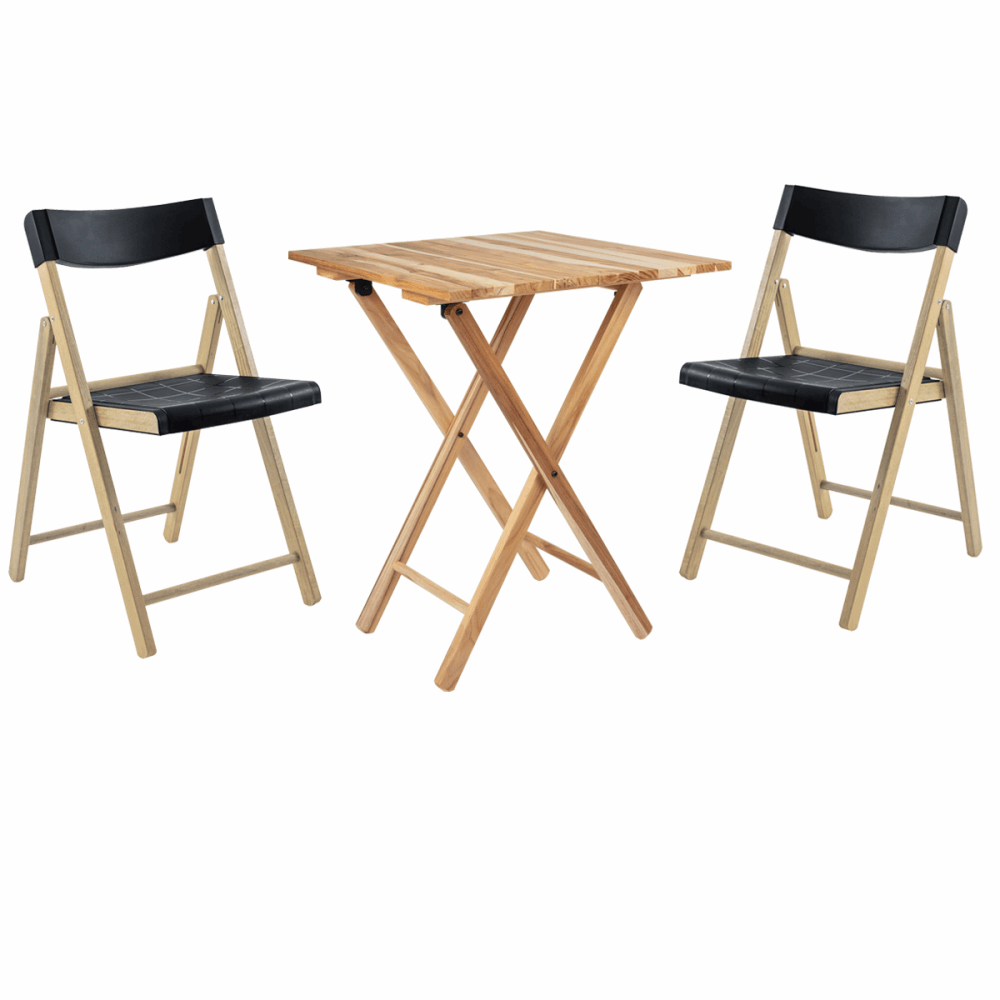 Conjunto de Cadeiras e Mesa Tramontina Em Madeira Natural 13748932 - 14601992
