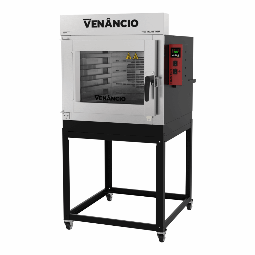 Forno Turbo Venâncio Twister a Gás Para 5 Esteiras com Base 220V FVT5G 54447
