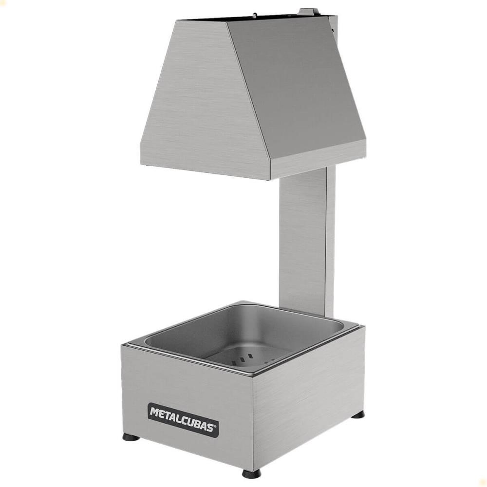 Conservador De Fritura Elétrico Metalcubas 1 cuba Em Inox 220V MCF01CP