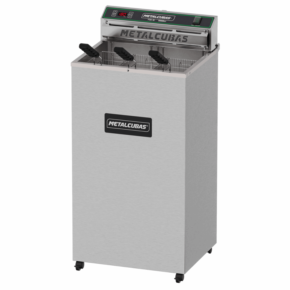 Fritador Industrial Elétrico Metalcubas FOE 18 P Zona Fria de Óleo 18L 220V COD MTC0080[25448]