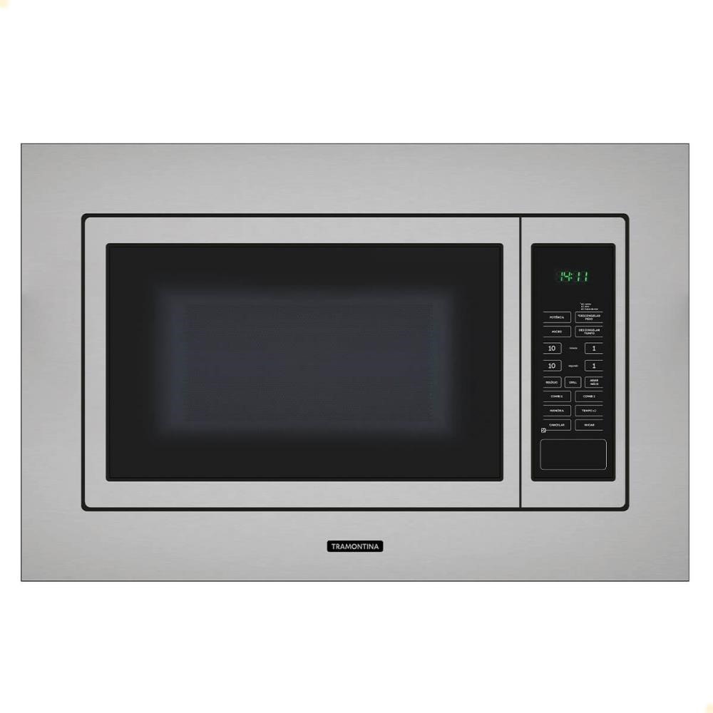 Micro-ondas de Embutir Tramontina Inox 60 25L Aço Inox Acetinado 8 Funções 220v 94880010