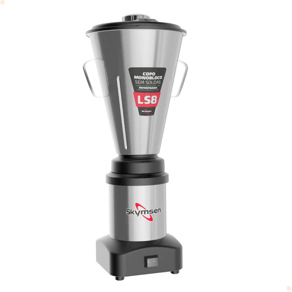Liquidificador Comercial Skymsen LS8 Em Inox Copo Monobloco 8 Litros Bivolt