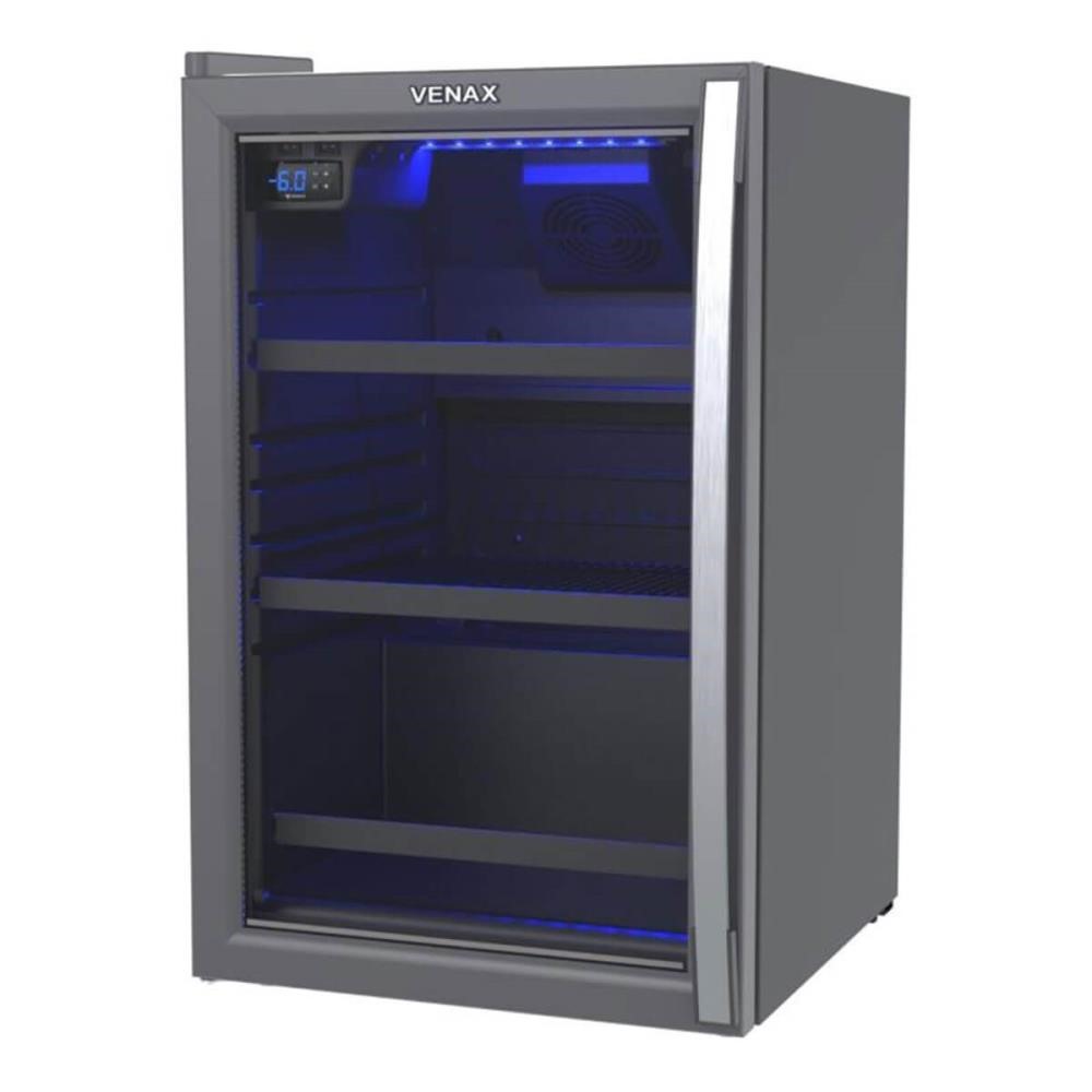 Cervejeira Venax Blue Light 100 Litros Porta Invertida Grafite 220V 29156