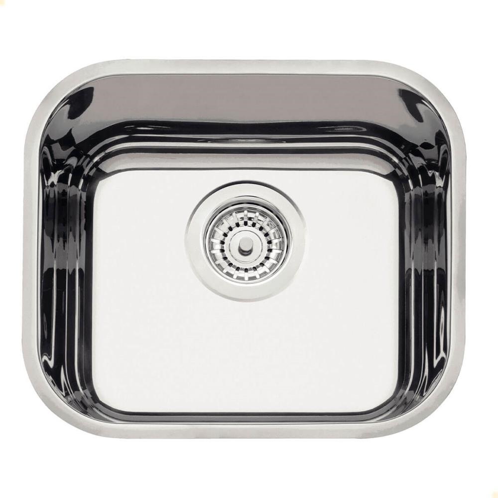 Cuba Tramontina Lavínia 40BL Prime em Aço Inox Alto Brilho 40x34 cm com Válvula 94020207