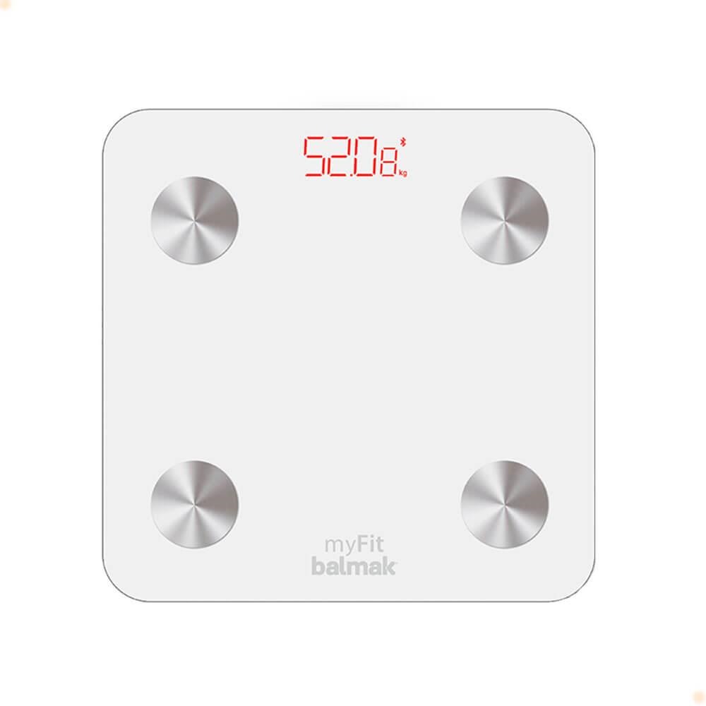 Balança Inteligente De Análise Corporal Balmak MyFit Digital Com App Bluetooth 180Kg 4 Sensores