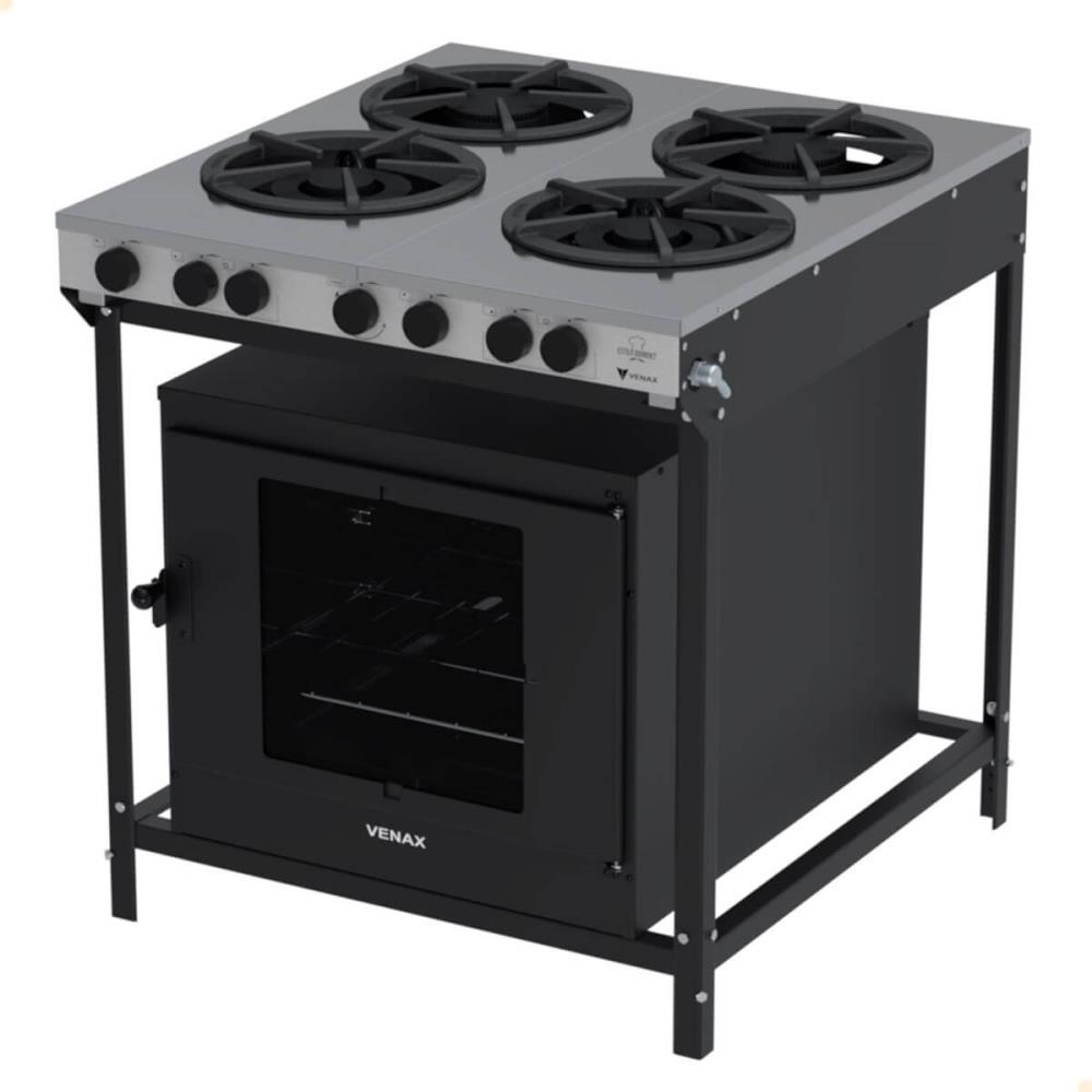 Fogão Industrial Venax Gás 4 Bocas Mesa em Inox FFI 430-2 GOURMET 16418