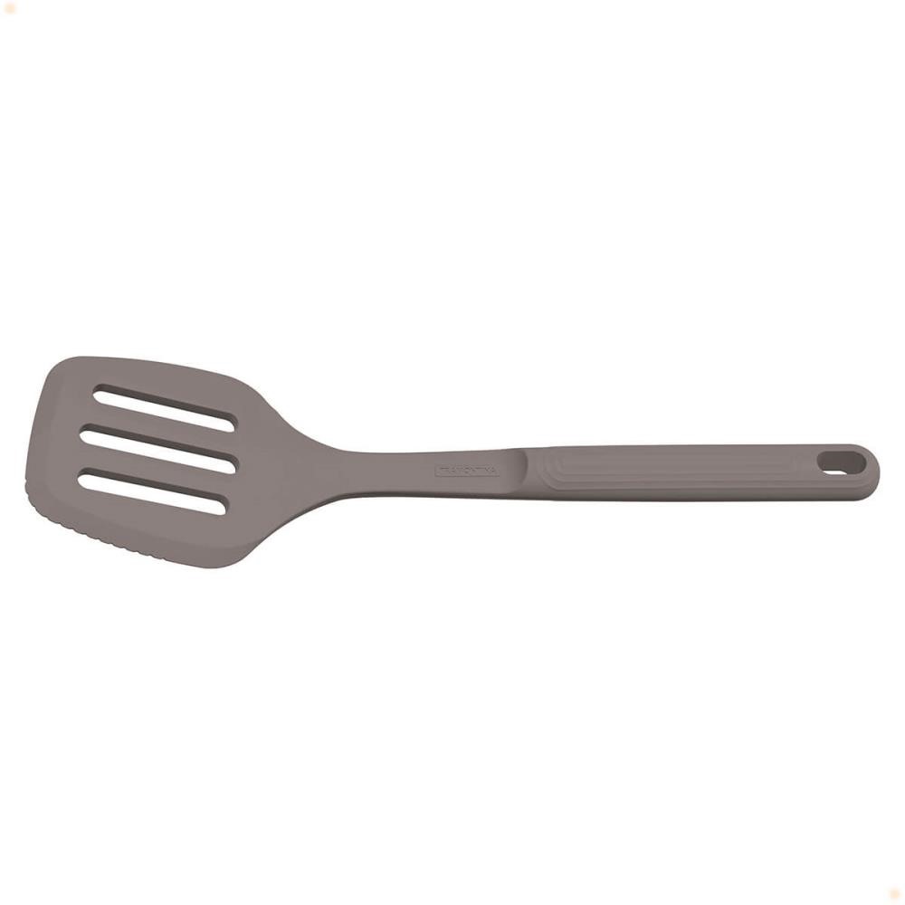 Espátula Vazada Tramontina Softta em Silicone Cinza 25850160