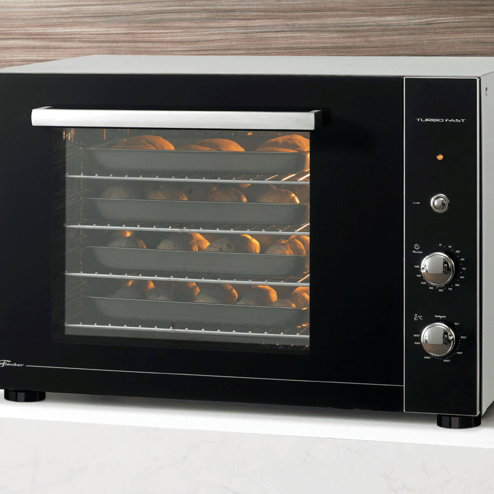 Forno Elétrico De Bancada Fischer Turbo Fast 80L Com Air Convection E ...
