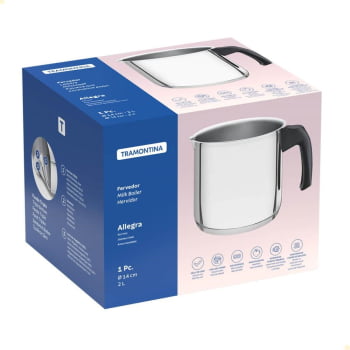 Fervedor Tramontina Allegra em Aço Inox 2 Litros Fundo Triplo 62932140