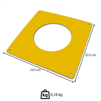 Arremate para Chaminé Venax para Fogão a Lenha Cor Amarelo 7595