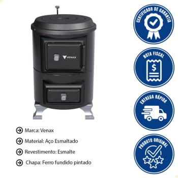 Fogão a Lenha Venax Salamandra 7904